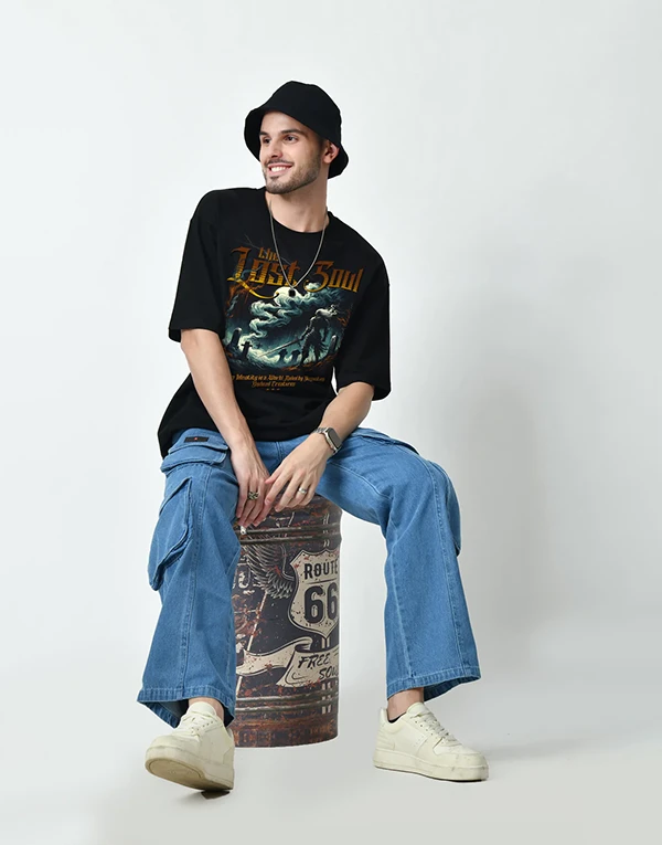 Lost Soul Black Oversize T-shirt