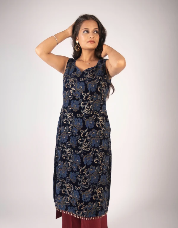 Ethnic Velvet Wonmen's Kurta