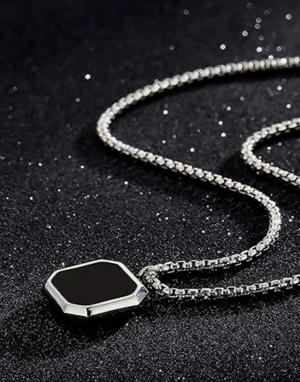Black Square Pendant