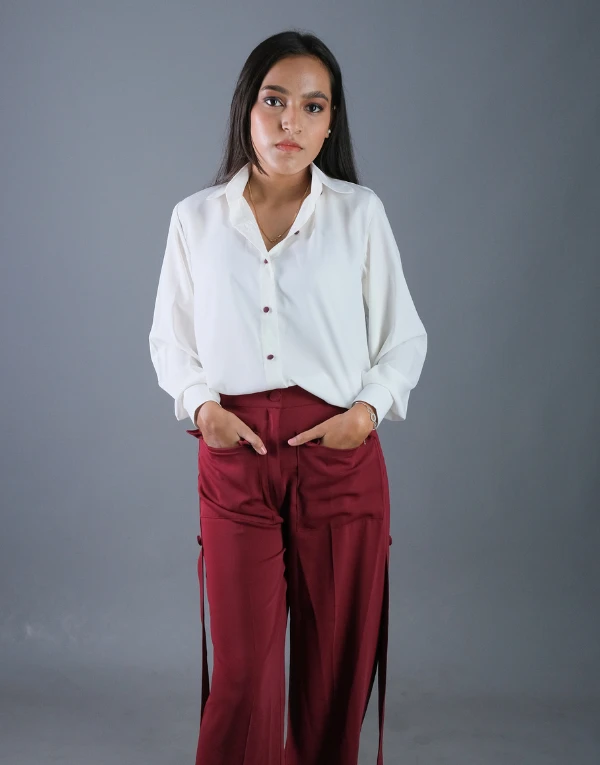 Formal Shirt and Flared Trousers