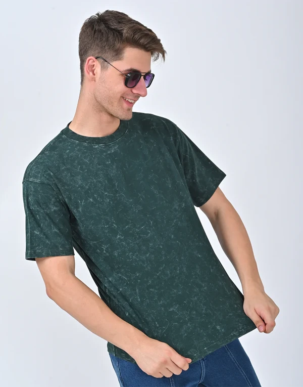 Forest Acid-Wash Oversized T-Shirt