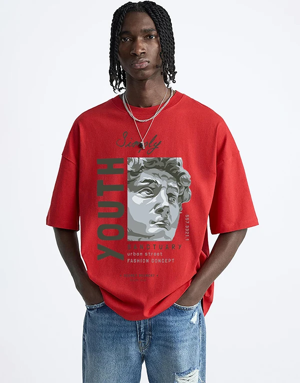 Youth Printed Oversized T-Shirt