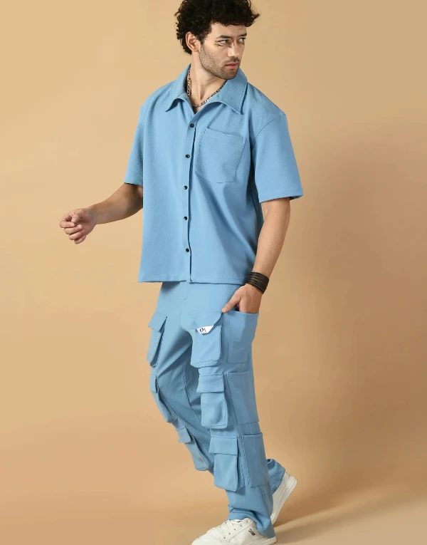 12 Pocket  Sky Blue Co-Ords